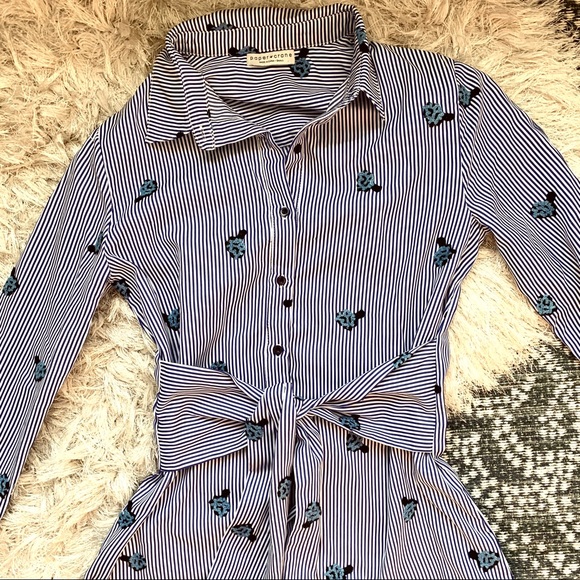 Paper Crane Dresses & Skirts - Tied Waist Shirt Dress